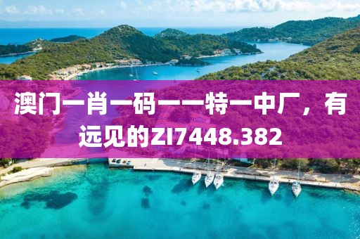 澳门一肖一码一一特一中厂，有远见的ZI7448.382
