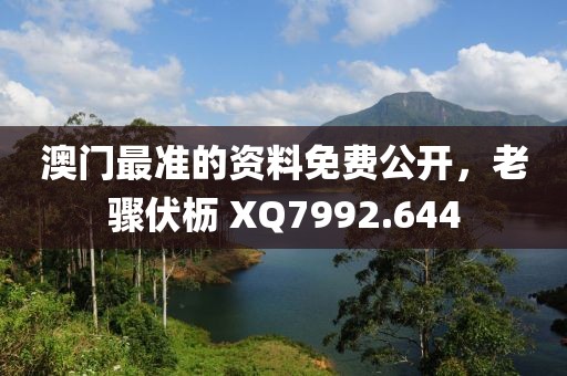 澳门最准的资料免费公开，老骤伏枥 XQ7992.644