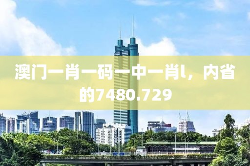 澳门一肖一码一中一肖l，内省的7480.729