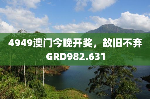 4949澳门今晚开奖，故旧不弃GRD982.631