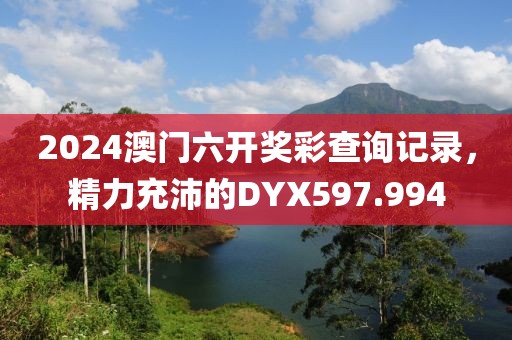 2024澳门六开奖彩查询记录，精力充沛的DYX597.994
