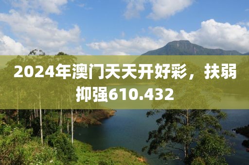 2024年澳门天天开好彩，扶弱抑强610.432