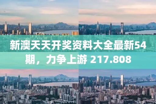 新澳天天开奖资料大全最新54期，力争上游 217.808
