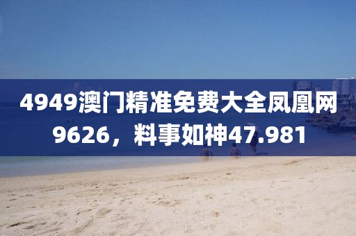 4949澳门精准免费大全凤凰网9626，料事如神47.981