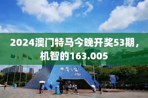 2024澳门特马今晚开奖53期，机智的163.005