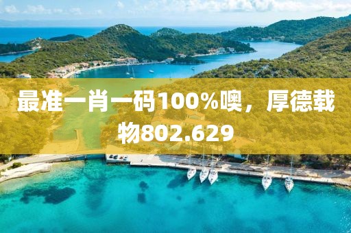 最准一肖一码100%噢，厚德载物802.629