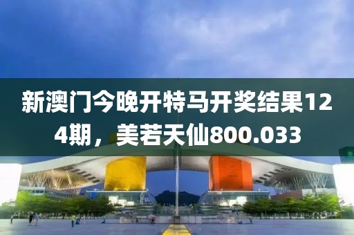 新澳门今晚开特马开奖结果124期，美若天仙800.033