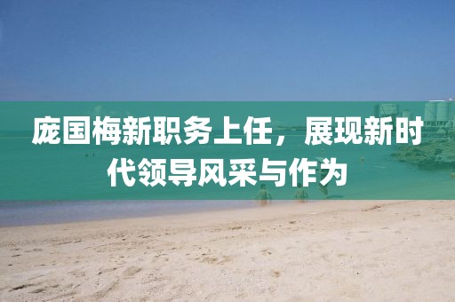 庞国梅新职务上任，展现新时代领导风采与作为