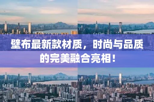 壁布最新款材质，时尚与品质的完美融合亮相！