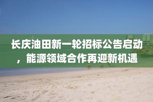 长庆油田新一轮招标公告启动，能源领域合作再迎新机遇