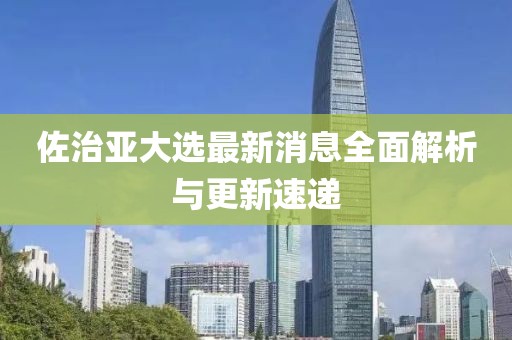 佐治亚大选最新消息全面解析与更新速递
