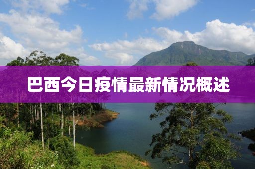 巴西今日疫情最新情况概述