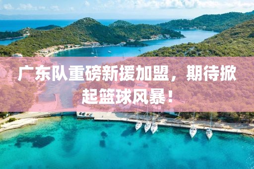 广东队重磅新援加盟，期待掀起篮球风暴！