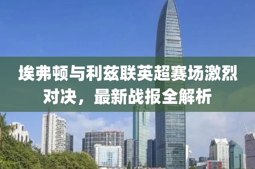 埃弗顿与利兹联英超赛场激烈对决，最新战报全解析