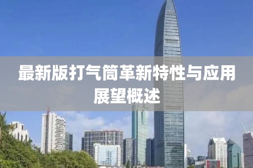 最新版打气筒革新特性与应用展望概述