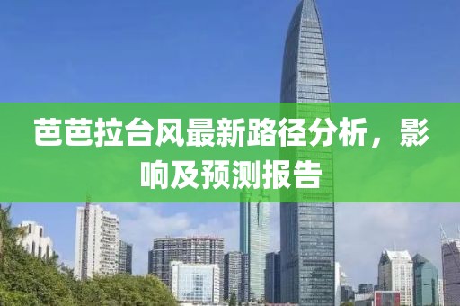 芭芭拉台风最新路径分析，影响及预测报告