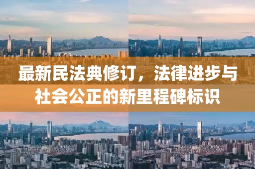 最新民法典修订，法律进步与社会公正的新里程碑标识
