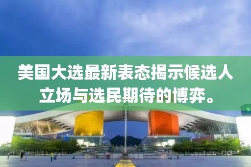 美国大选最新表态揭示候选人立场与选民期待的博弈。