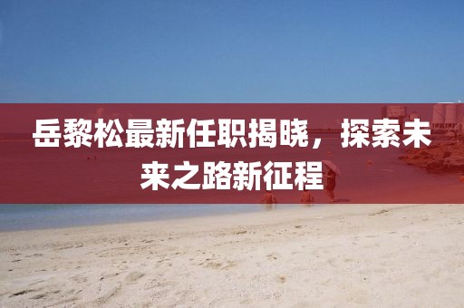 岳黎松最新任职揭晓，探索未来之路新征程