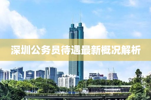 深圳公务员待遇最新概况解析