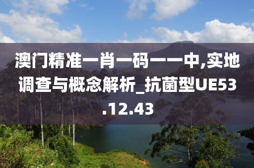 澳门精准一肖一码一一中,实地调查与概念解析_抗菌型UE53.12.43