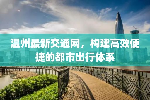 温州最新交通网，构建高效便捷的都市出行体系
