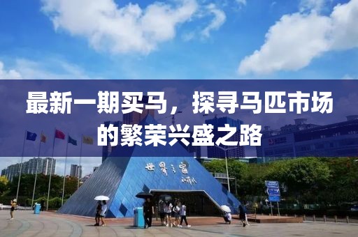 最新一期买马，探寻马匹市场的繁荣兴盛之路