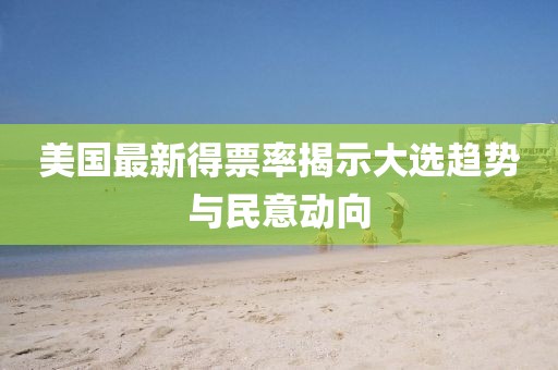 美国最新得票率揭示大选趋势与民意动向
