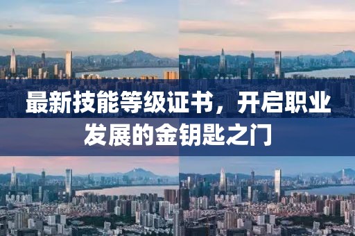 最新技能等级证书，开启职业发展的金钥匙之门