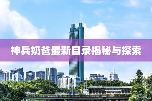 神兵奶爸最新目录揭秘与探索