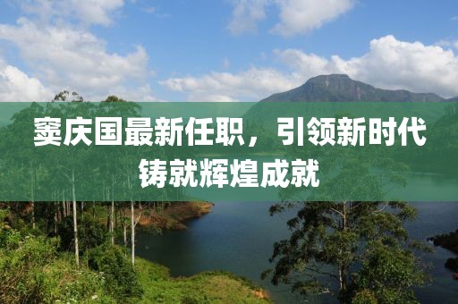 窦庆国最新任职，引领新时代铸就辉煌成就