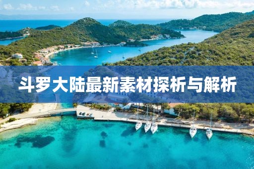 斗罗大陆最新素材探析与解析