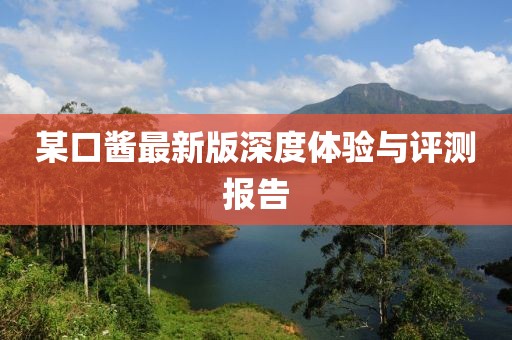 某口酱最新版深度体验与评测报告