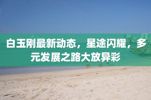 白玉刚最新动态，星途闪耀，多元发展之路大放异彩