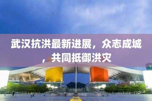 武汉抗洪最新进展，众志成城，共同抵御洪灾