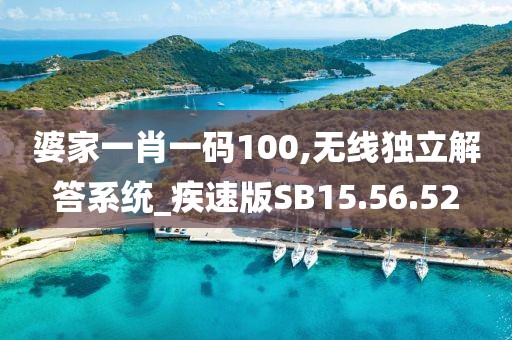 婆家一肖一码100,无线独立解答系统_疾速版SB15.56.52
