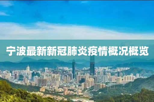 宁波最新新冠肺炎疫情概况概览