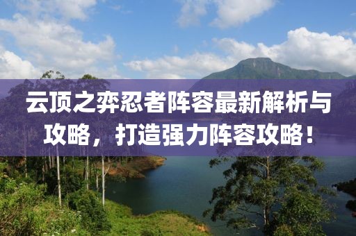 云顶之弈忍者阵容最新解析与攻略，打造强力阵容攻略！