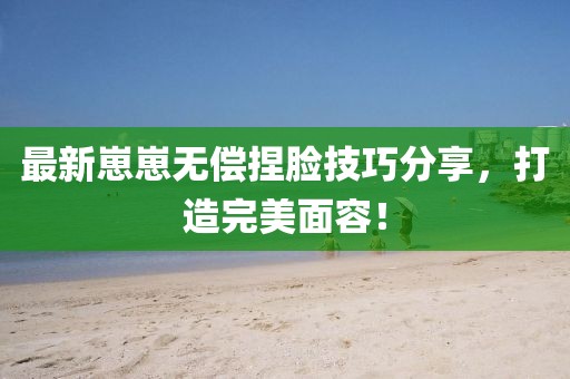 最新崽崽无偿捏脸技巧分享，打造完美面容！