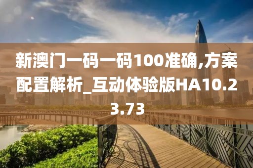 新澳门一码一码100准确,方案配置解析_互动体验版HA10.23.73