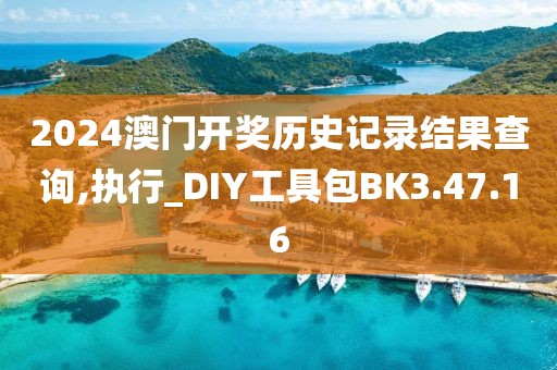 2024澳门开奖历史记录结果查询,执行_DIY工具包BK3.47.16