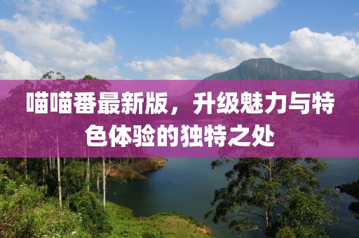 喵喵番最新版，升级魅力与特色体验的独特之处