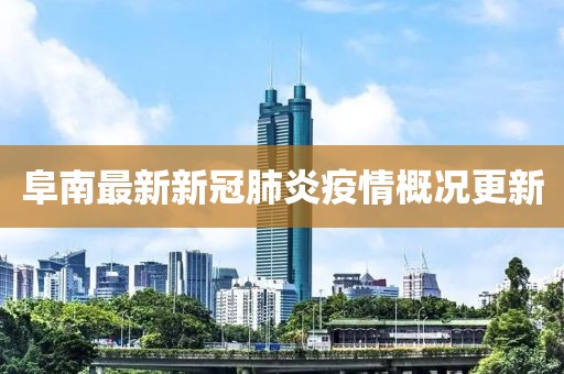阜南最新新冠肺炎疫情概况更新