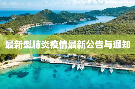 最新型肺炎疫情最新公告与通知