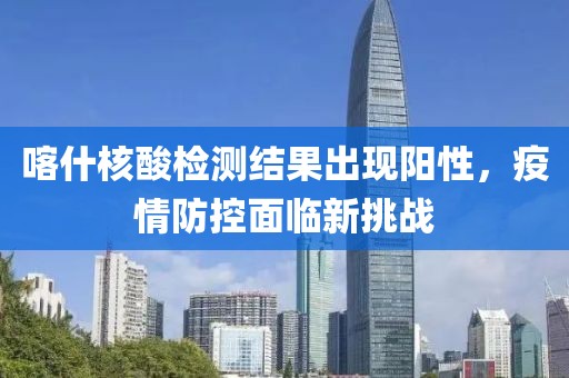 喀什核酸检测结果出现阳性，疫情防控面临新挑战