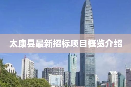 太康县最新招标项目概览介绍