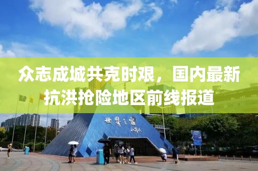 众志成城共克时艰，国内最新抗洪抢险地区前线报道