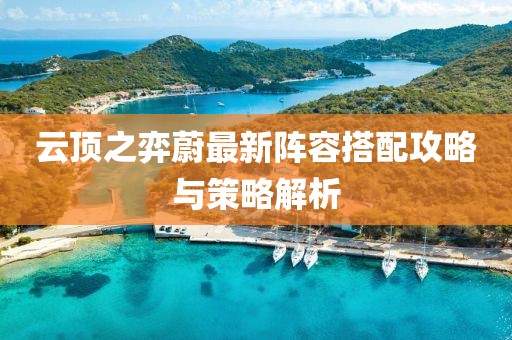 云顶之弈蔚最新阵容搭配攻略与策略解析