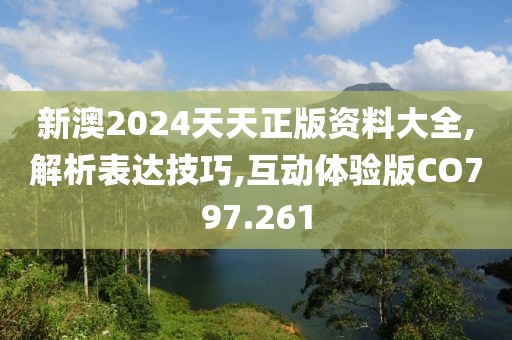 新澳2024天天正版资料大全,解析表达技巧,互动体验版CO797.261