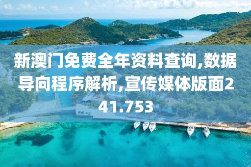 新澳门免费全年资料查询,数据导向程序解析,宣传媒体版面241.753